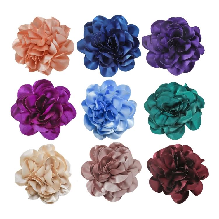 Spilla Floreale in Tessuto alla Moda Peonia Spilla da Bavero Elegante Accessorio Gioiello per Donna