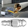 Pipe Cleaning and Unclogging Nozzle with Quick Connector Stainless Steel Sewer Jetter Nozzle for Washer Systems Outdoor Clean