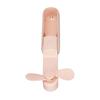 USB Handheld Small Fan with 3 Gear Adjustment Outdoor Handheld Folding Desktop Fan Power BankPink