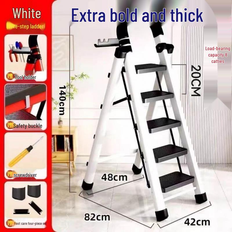 Durable Multifunctional A-Frame Folding Ladder for Indoor and Outdoor Use