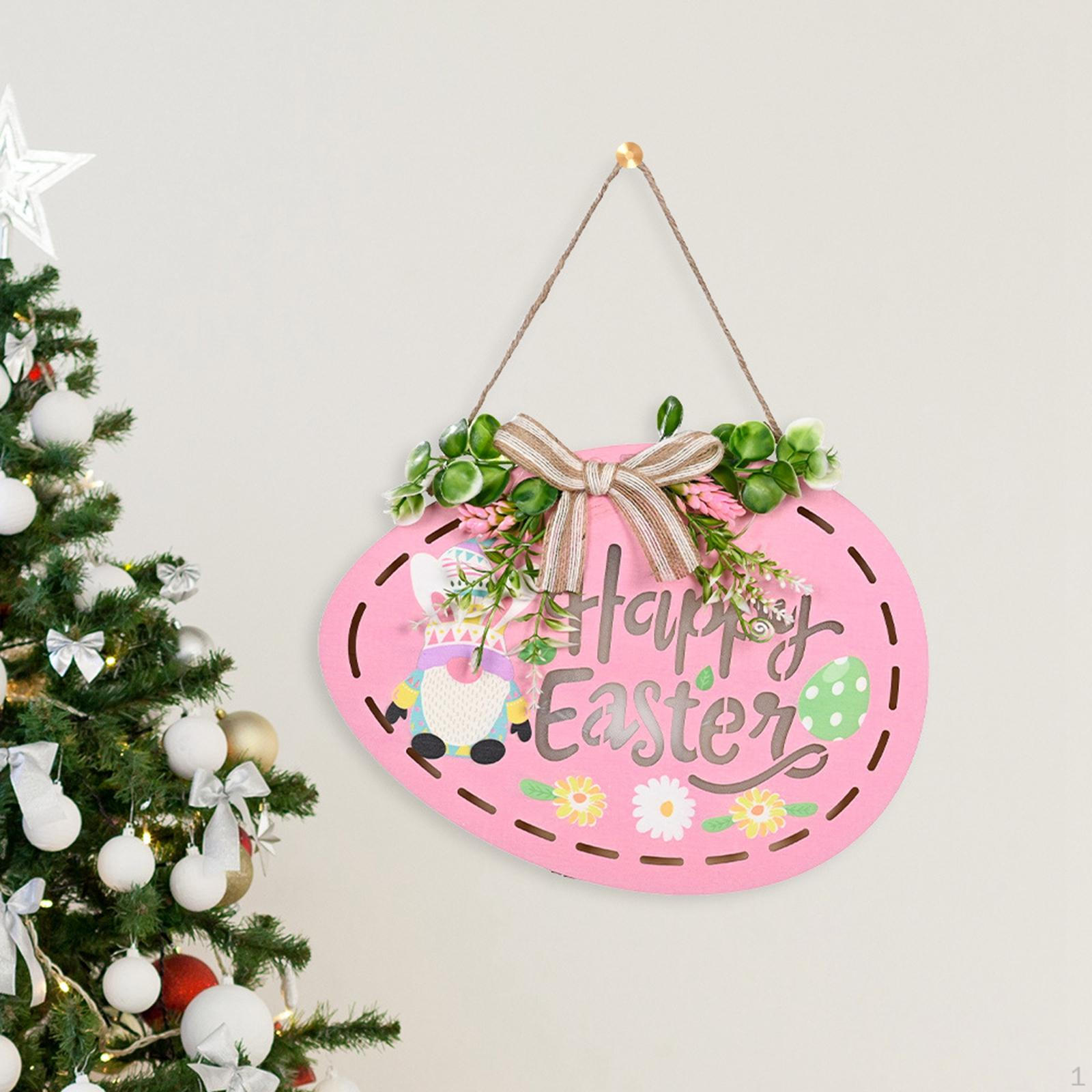 

Cute Easter Door Hanging Decorative for Decor Pink