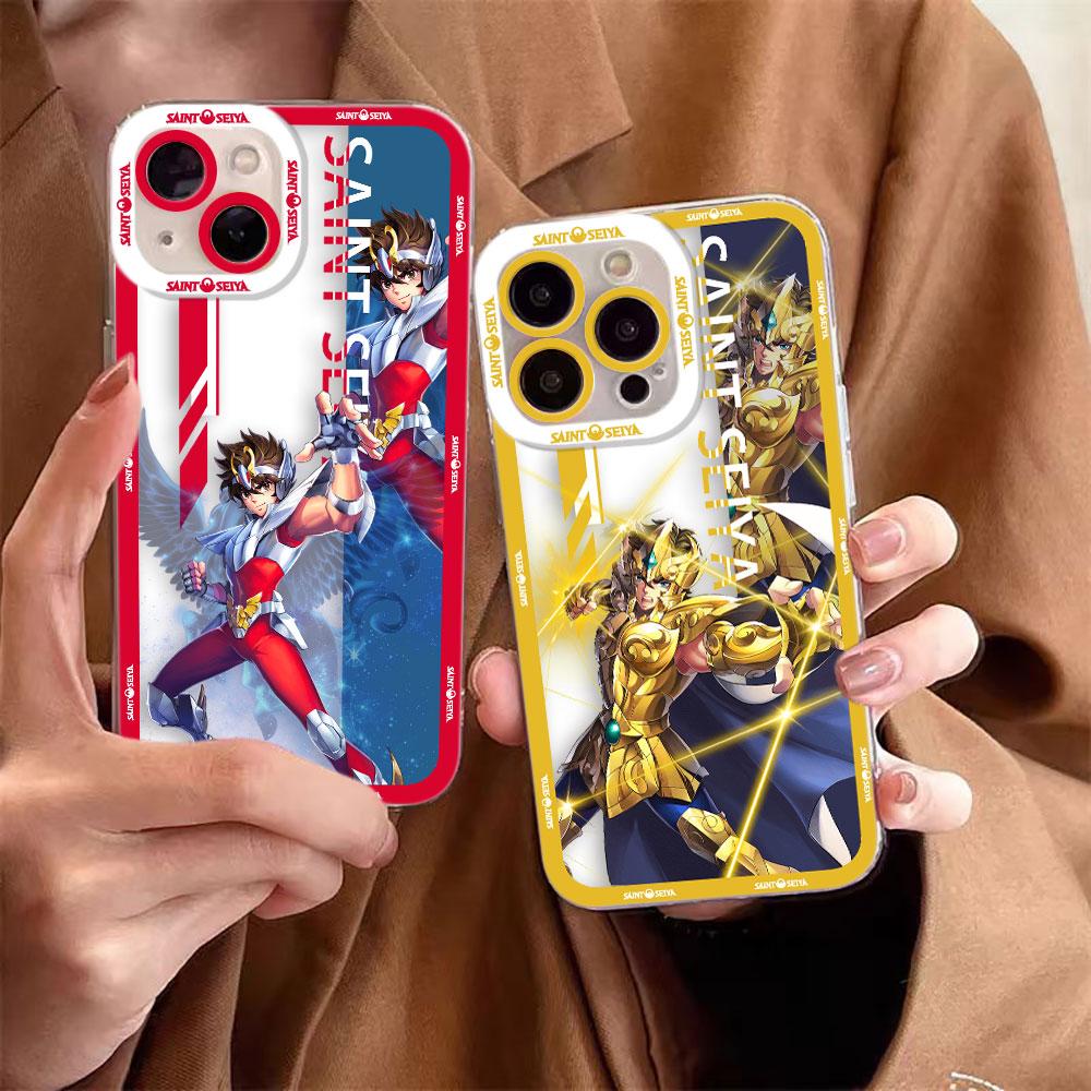 Anime S-Saint S-Seiya Clear Phone Case For Samsung Galaxy S26 S25 S24 S23 S22 S21 S20 FE PLUS ULTRA EDGE Silicone Case Shell