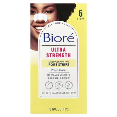 Deep Cleansing Pore Strips, Ultra Strength, Witch Hazel, 6 Nose Strips
