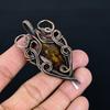 Seam Agate Pendant Gemstone Handmade Jewelry, 999 Copper Wire Wrapped Pendant, Gift For Wife Jewelry