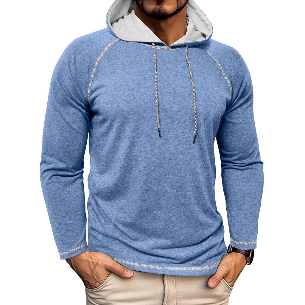 Men’s Hoodies Long Sleeves Shirts Autumn Spring Casual Tops Sportswear Sweatshirt Vintage Classic T Shirt