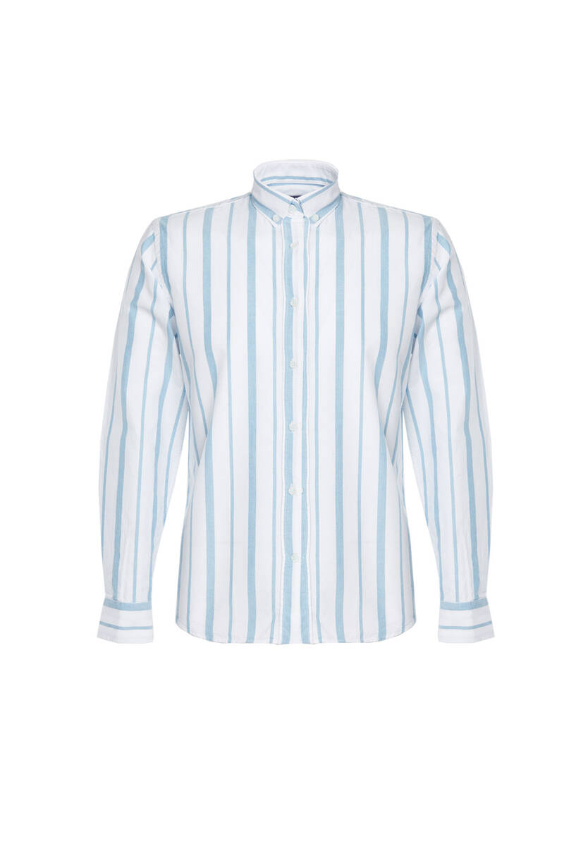 

Мужская вертикальная рубашка с длинным рукавом на толстой и тонкой подкладке бирюзового цвета XXL бирюзовый