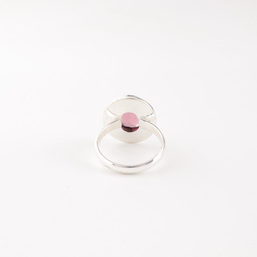Natural Rhodolite Gemstone 925 Sterling Silver Jewelry Ring For Bridesmaid Gift RR-62-15