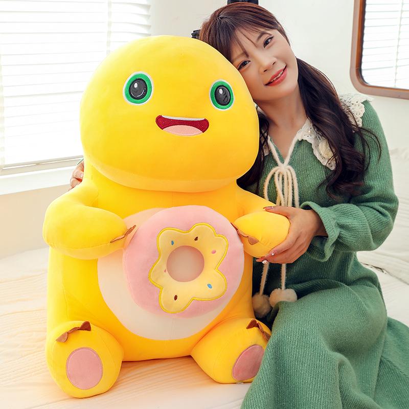 

Плюшевая подушка-пончик-дракон - Супер милый компаньон для сна и подарок на день рождения для девочек 25cm (0.2kg)