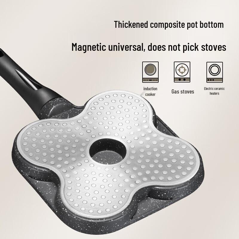 Supor 19 cm 4-håls Non-stick Ägg- & Pannkaksstekpanna