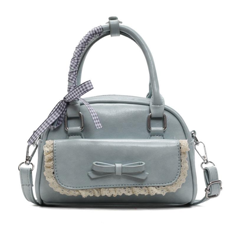 New Simple Niche Portable Bowling Bag Women's Ballet Style Commuter Versatile Shoulder Messenger Bag