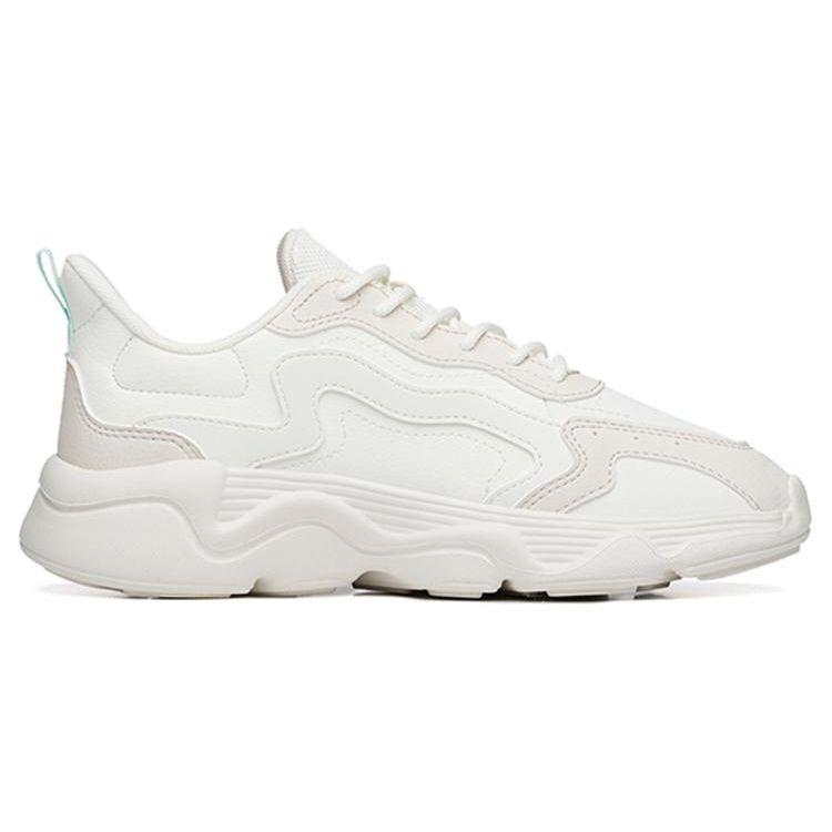Anta Dance Battle 2.0 Mesh Shock Absorption Non-Slip Wear-Resistant Low-Top Sports Casual Shoes Women Sneakers White Gray 122238860-5