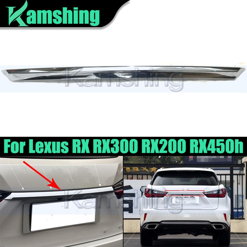 Car Tailgate Trim Strip For Lexus RX RX300 RX200 RX450h 2016-2021 Rear Trunk Lid Tailgate Boot Cover Trim Strip