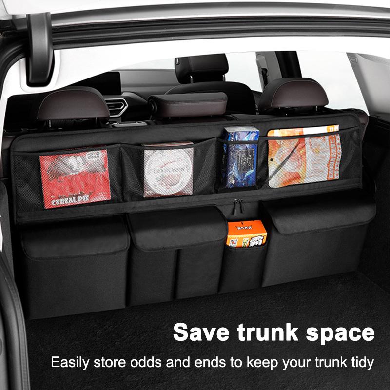 SEAMETAL Car Trunk Storage Bag Foldable Organizer Car Seat Back Hanging Storage Bag Tidy Box Vehicle Accessories
