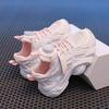 Kids White Sneakers Summer Lightweight Girls Sports Shoes Breathable Mesh Dad Shoes