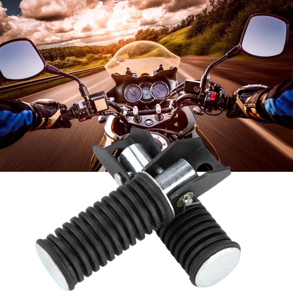 Pair of Motorcycle Rear Passenger Foot Pegs Pedal Footrest for Suzuki GN125 QJ25 GS125 GT125 5