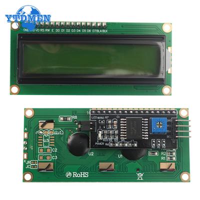LCD1602 LCD-Modul Gelbgrüner Bildschirm IIC/I2C 1602 LCD-Anzeige IIC I2C Schnittstelle 5V für Arduino