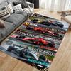 Ковер с рисунком Формулы-1, 2026 F1 Legends Верстаппен Хэмилтон Леклерк Антонелли Печать автомобилей, Декор гаража для фанатов автоспорта, Нескользящий коврик