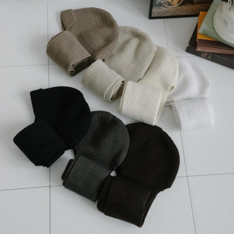 Women s Neck Warmer FW Men s Golji Beanie C8483_Brown