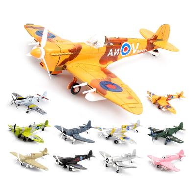 WW2 1/48 P51 BF109 Hurricane Spitfire Fighter Military MUSTANG Fighter 4D Assemble Model Airplane Plastic DIY Puzzle Toy Gifts