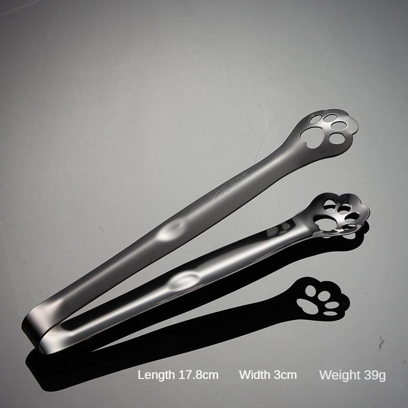 HANYANG Lebensmittelklammer in Katzenpfotenform aus 304 Edelstahl, titanplattiert, bunt, kreativ, Brotklammer, Handtuchklammer, Eisklammer