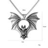Retro Bat Pendant Men's Stainless Steel Necklace - Trendy, Versatile Fashion Jewelry