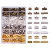 Iron Ribbon Ends Bracelet  Clamp End Findings Cord Ends Jewelry Making Findings