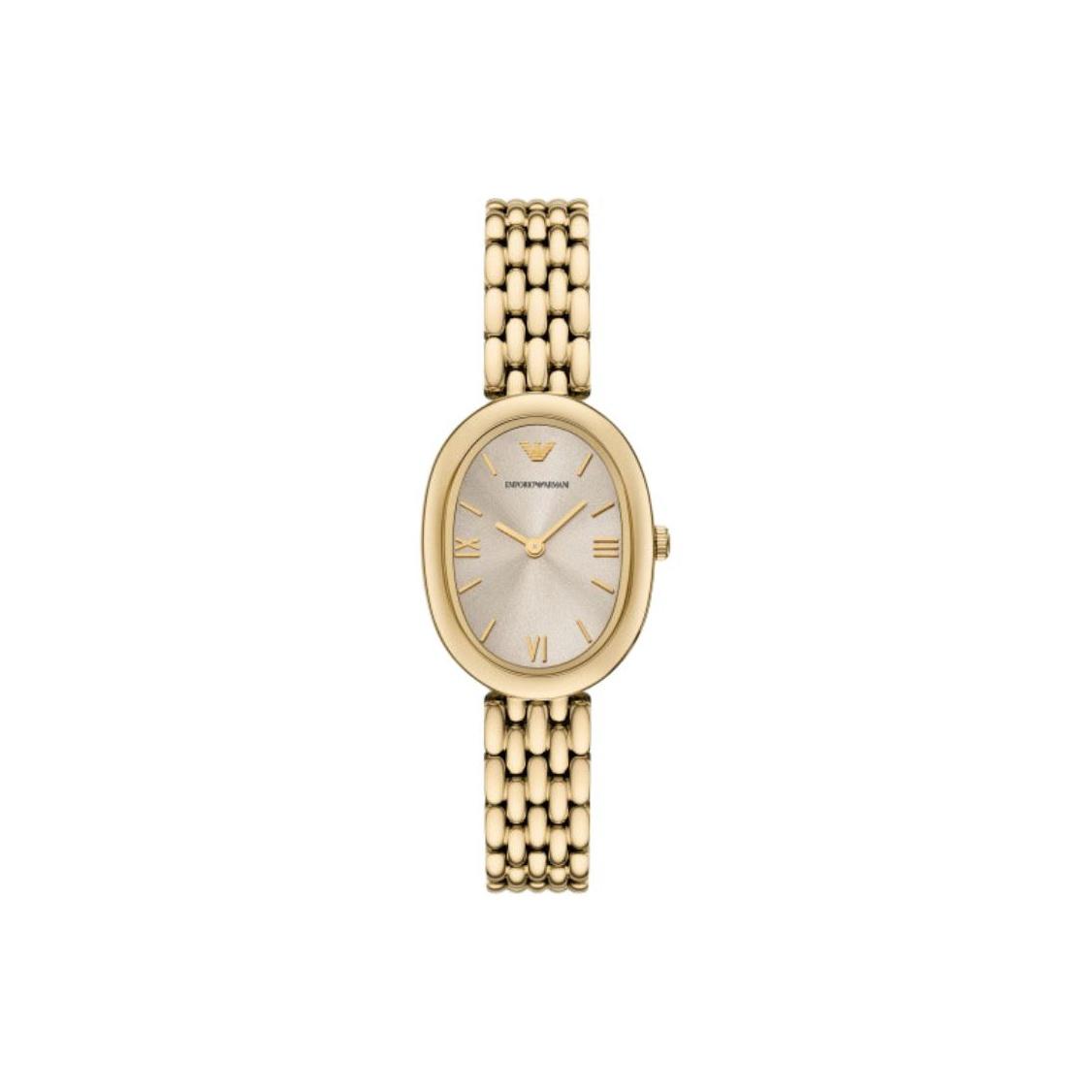 

Emporio Armani Watch Quartz Movement Stainless Steel Strap 26*34mm Gold Dial Women watches AR11707 Exclusive Insulated Cup 1 Pc (Random Color)