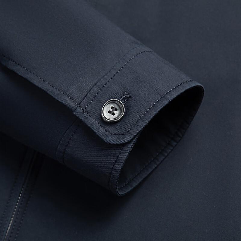 Romon Men's Classic Cotton Lapel Jacket