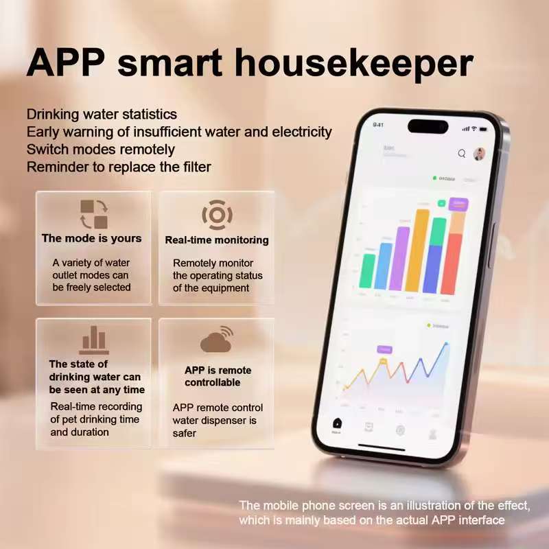 Pet Smart Drinking Fountain 3.6L 10000mAh APP Control UVC Sterilization Wireless Magnetic Suspension Dog and Cat Water Dispenser