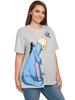 Character Mickey Minnie Print WoUnisex TShirt Cotton Short Sleeve Casual Crew Neck Loose Plus Size Streetwear