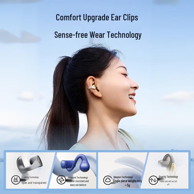 Philips TAT2719 Open-Ear Clip-On Wireless Sport Earbuds