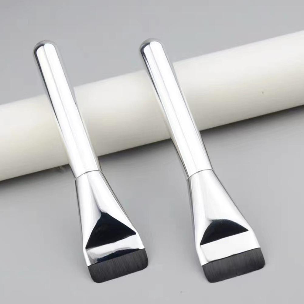 Foundation Make-up Pinsel  Koreanische Ein-Buchstaben-Schrift  Keine flachen Nudeln essen  Flachkopf-Foundation-Pinsel  Nicht abfärbende Foundation