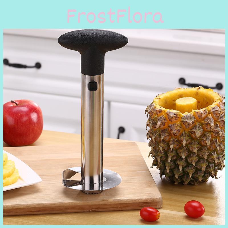 Pineapple Corer And Slicer Cutter Peeler With Modern Stainless Steel Design**