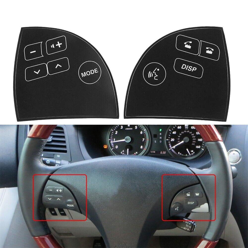 New Steering Wheel Control Button Decals Stickers For Lexus ES350 2007-2012