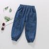 Children's Summer Loose Casual Jeans Middle and Large Children Soft Mid-waist Thin Section Anti-mosquito Pants