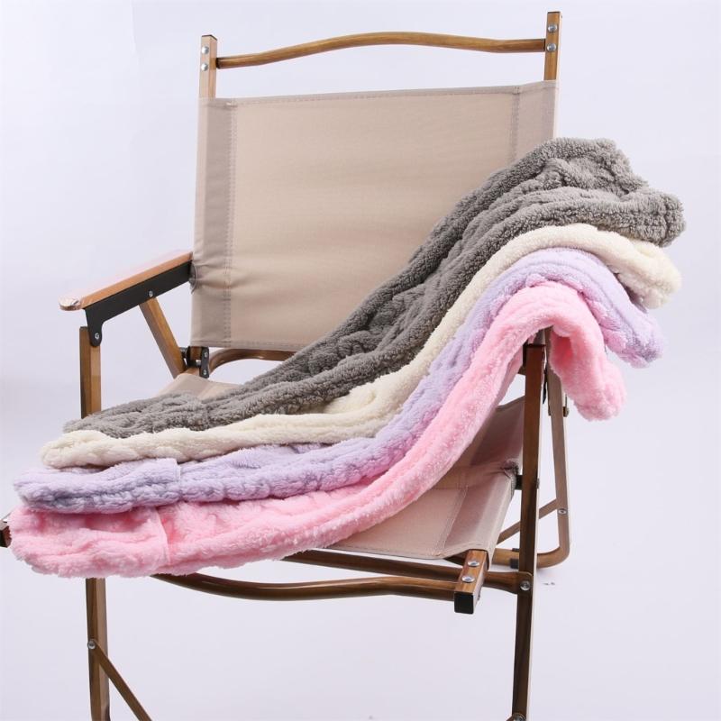 Women Furry Thigh High Slipper Socks Solid Color Cable Pattern Fleece Fuzzy Over Knee Stockings Winter Warm Leg Warmers