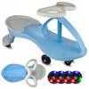 [5] Gravity Tretauto mit leuchtenden Rädern für Kinder LED BLAU ALV-U146N