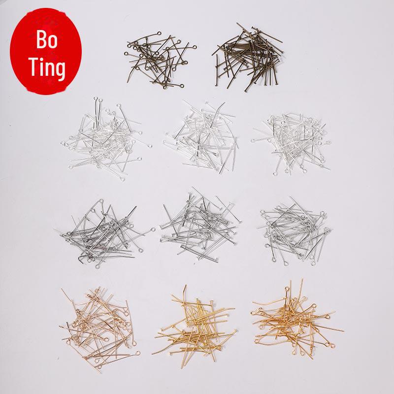 Devítiznaková jehla: Mědí pokovené, barvu zachovávající DIY doplňky pro náušnice, vlásenky a náramky.