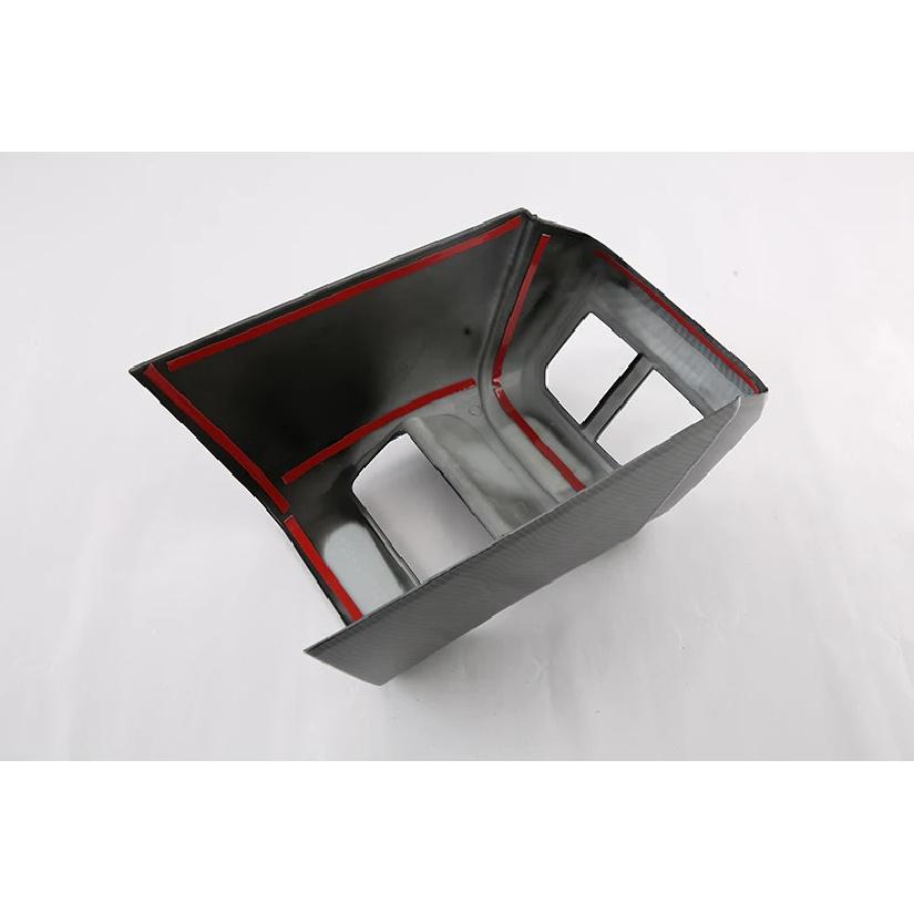 For Ford Ranger  2024 Car Accessories Carbon Fiber Style Armrest Box Rear Air Vent Frame Trim Cover