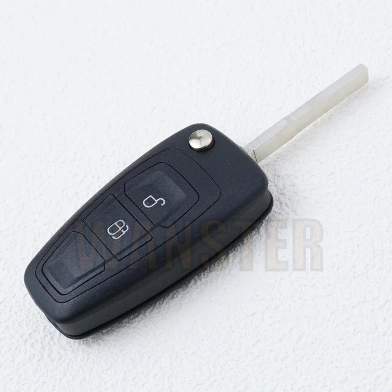 For Ford Fiesta Focus C-Max (Cb7) S-Max Transit Custom Galaxy Mondeo 2013 Car Key Shell Folding Key Fob Case Housing 2 3 Bottons