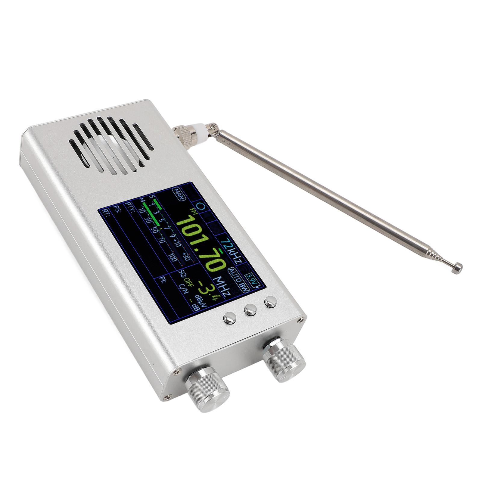 

Short Radio Receiver Portable 3.2in LCD Display Dual Stereo Speakers 5000mAh Battery SSB Full Band Radio