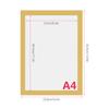 Magnetischer PVC-Bilderrahmen, kreativer transparenter Aktenständer, Schilderhalter für Kühlschrank, Whiteboard, Schrank, Wandtür