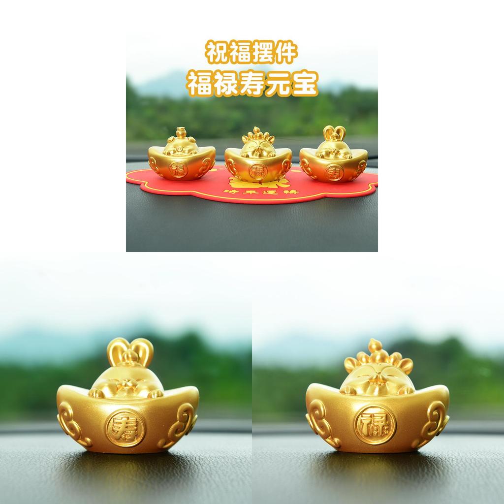 Five Blessings Auspicious Charm Resin Figurine Home Decor Gift For Celebrations And Weddings