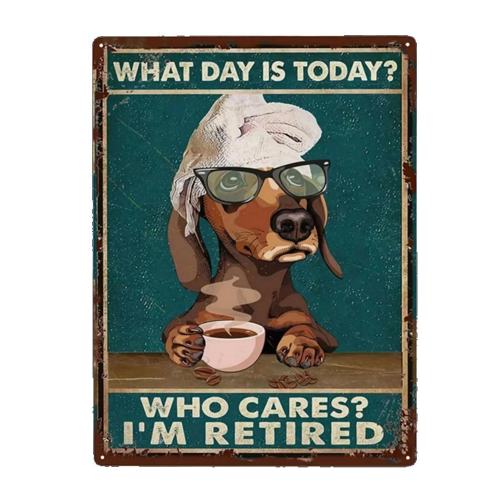 1PC Thick Metal Tin Sign-Corgi Dog Tin Sign -Novelty Posters,Home Decor Wall Art,Funny Signs for Home/Kitchen/Garage/Man Cave