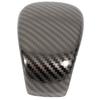 Carbon Fiber Style Gear Shift Head Cover Trim Stainless Steel Shifter Knob Sticker Replacement for Civic 11th 2022