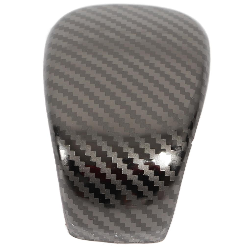 Carbon Fiber Style Gear Shift Head Cover Trim Stainless Steel Shifter Knob Sticker Replacement for Civic 11th 2022