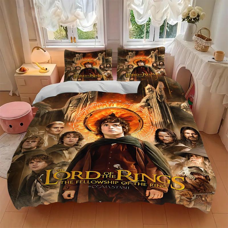 3pcs Lord_of_the_Rings Duvet Cover Set (1 Duvet Cover + 2 Pillowcases, No Core) - Comfortable, And Breathable Bedroom Decoration Yy251104080