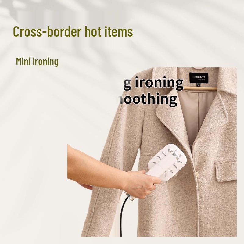 

Portable Handheld Garment Steamer - Travel Mini Plug-in Iron for Clothes 0.8L or below