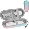 Portable Travel Toothbrush Case Protective Holder Toothbrush Case Charger Storage Box with Mesh Pocket