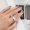 Jewelry Accessories Square Open Rings Metal Geometric Opening Square Zinc Zinc Alloy Ring Square Ring  Party